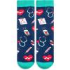 imageLavley Medical Themed Socks for Nurses Doctors and Cancer Survivors  Unisex Style for Men and WomenMedical Worker BlueTeal