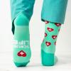 imageLavley Medical Themed Socks for Nurses Doctors and Cancer Survivors  Unisex Style for Men and WomenScrub Life