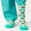 imageLavley Medical Themed Socks for Nurses Doctors and Cancer Survivors  Unisex Style for Men and WomenScrub Life
