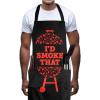 imageLavley Funny Cooking Aprons Grilling Gift For Men ampamp Women With Pockets Extra Long Waist Ties ampamp Adjustable Neck StrapId Smoke That