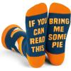 imageLavley If You Can Read This Bring Me Funny Socks  Novelty Gifts for Men Women and Teens US Alpha One Size Regular Regular Pie