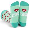imageLavley Medical Themed Socks for Nurses Doctors and Cancer Survivors  Unisex Style for Men and WomenScrub Life