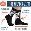 imageLavley Funny Socks For Men  Novelty Gifts For Sports Fans Golfing Pickleball Weight Lifting Racing and More US Alpha One Size Regular Regular Skate or Die