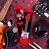 imageLavley Gaming Socks  Cool Gifts for Video Gamers and Board Game Players  One Size Fits Most Men Women and TeensBorn to Shred Guitar