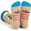 imageLavley Gaming Socks  Cool Gifts for Video Gamers and Board Game Players  One Size Fits Most Men Women and TeensNacho Average Teacher