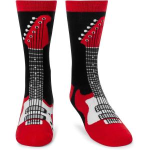 imageLavley Gaming Socks  Cool Gifts for Video Gamers and Board Game Players  One Size Fits Most Men Women and TeensBorn to Shred Guitar