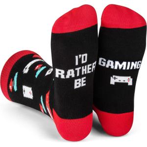 imageLavley Gaming Socks  Cool Gifts for Video Gamers and Board Game Players  One Size Fits Most Men Women and TeensVideo Gaming