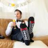 imageLavley Funny Wedding Socks For Men and Women  Gifts For Groom Groomsmen Bride Bridesmaids and Wedding PartyGroomtuxsocks