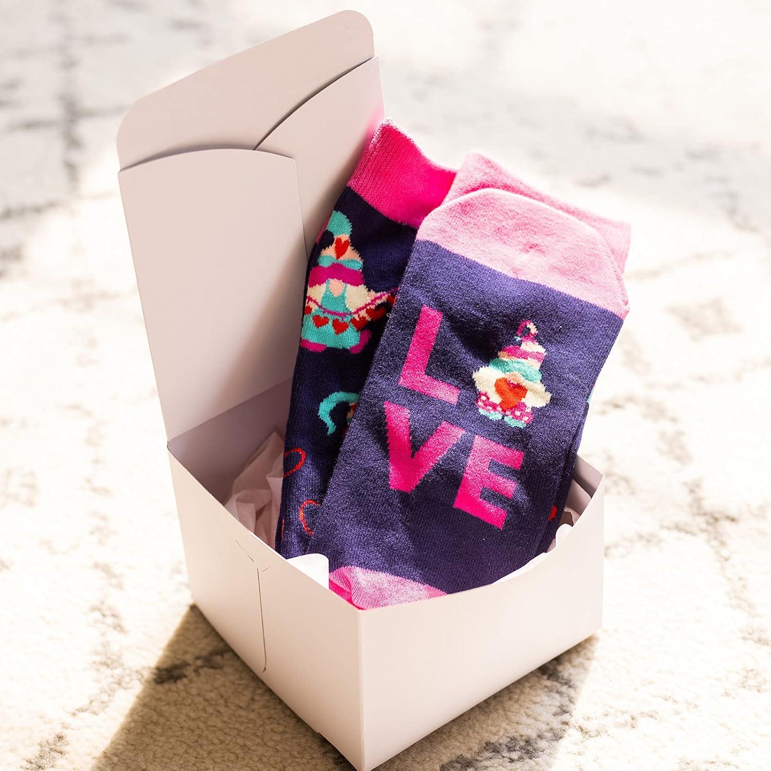 imageLavley Fun and Funny Socks for Women  Cute Colorful Acessory Gifts for Adults and Teens  One Size Fits Most LadiesGnome Love