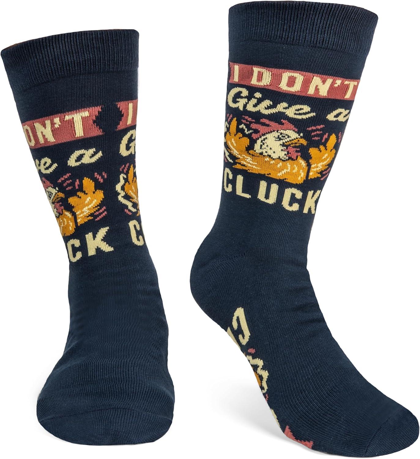 imageLavley Fun and Funny Socks for Women  Cute Colorful Acessory Gifts for Adults and Teens  One Size Fits Most LadiesI Dont Give a Cluck