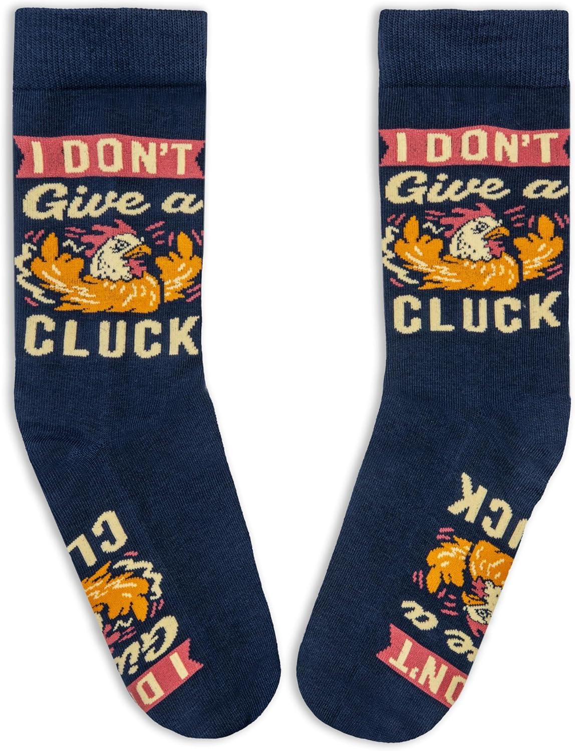 imageLavley Fun and Funny Socks for Women  Cute Colorful Acessory Gifts for Adults and Teens  One Size Fits Most LadiesI Dont Give a Cluck