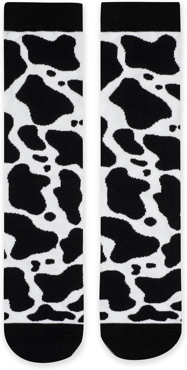 imageLavley Fun and Funny Socks for Women  Cute Colorful Acessory Gifts for Adults and Teens  One Size Fits Most LadiesMoo  Cow