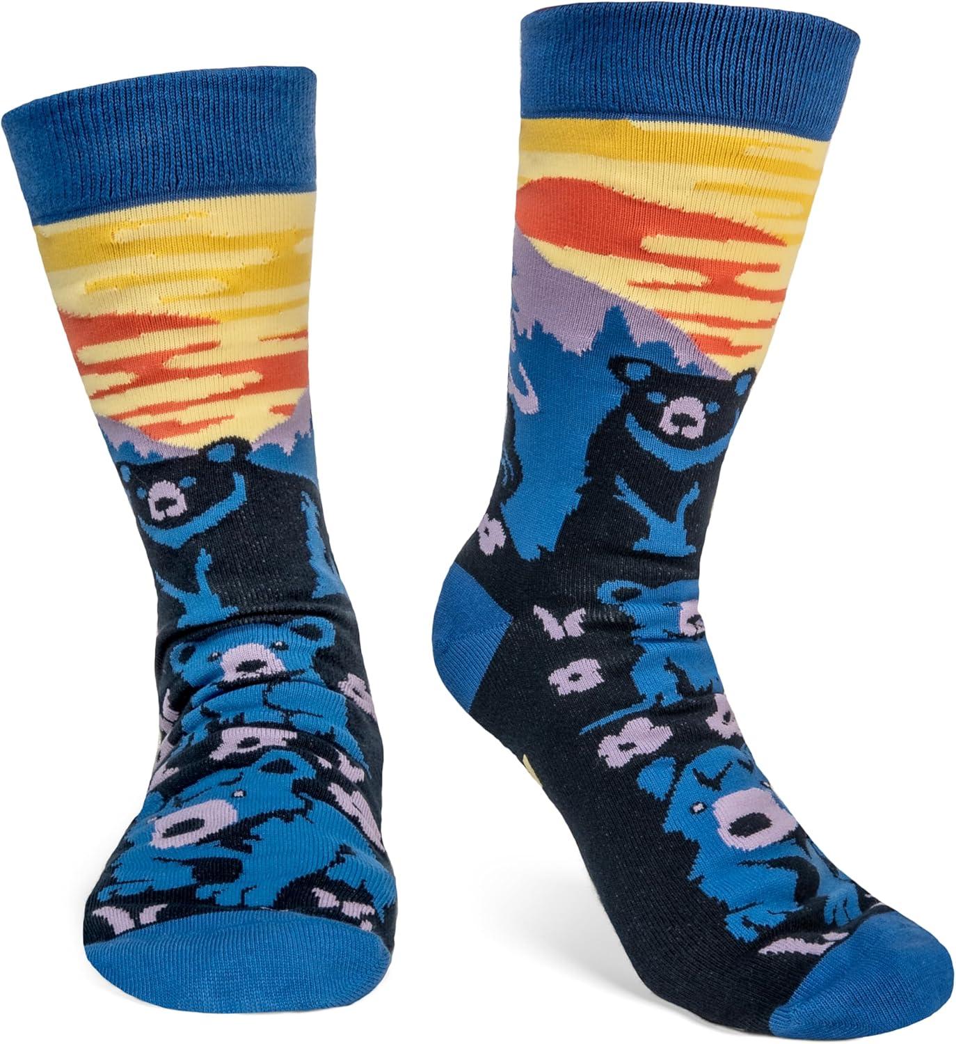 imageLavley Fun and Funny Socks for Women  Cute Colorful Acessory Gifts for Adults and Teens  One Size Fits Most LadiesStay Wild and Free