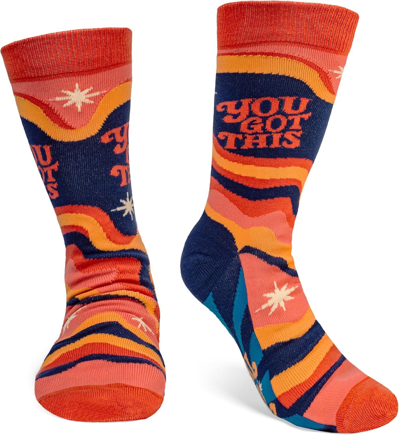 imageLavley Fun and Funny Socks for Women  Cute Colorful Acessory Gifts for Adults and Teens  One Size Fits Most LadiesYou Got This