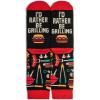 imageLavley Funny Socks for Adults  Cool Novelty Gifts and Stocking Stuffers for Men Women ampamp Teens  One SizeId Rather Be Grilling