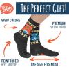 imageLavley Funny Socks for Adults  Cool Novelty Gifts and Stocking Stuffers for Men Women ampamp Teens  One SizePurr Evil