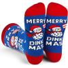 imageLavley Funny Pickleball Socks for Adults  Cool Gifts for Men Women ampamp Teens  One Size Fits MostMerry Dinkmas