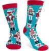 imageLavley Funny Christmas Socks for Adults  Novelty Stocking Stuffer Gifts for Men Women and Teens  Unisex One SizeCrushing It Nutcracker