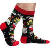 imageLavley Funny Christmas Socks for Adults  Novelty Stocking Stuffer Gifts for Men Women and Teens  Unisex One SizeHere Comes Santa Claws Cats