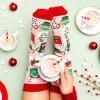 imageLavley Funny Christmas Socks for Adults  Novelty Stocking Stuffer Gifts for Men Women and Teens  Unisex One SizeHot Cocoa and Chill