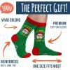 imageLavley Funny Christmas Socks for Adults  Novelty Stocking Stuffer Gifts for Men Women and Teens  Unisex One SizeI Do It for the Hos Santa