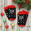 imageLavley Funny Christmas Socks for Adults  Novelty Stocking Stuffer Gifts for Men Women and Teens  Unisex One SizeIts Lit Christmas Lights