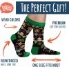 imageLavley Funny Christmas Socks for Adults  Novelty Stocking Stuffer Gifts for Men Women and Teens  Unisex One SizeLets Get Baked
