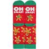 imageLavley Funny Christmas Socks for Adults  Novelty Stocking Stuffer Gifts for Men Women and Teens  Unisex One SizeOh Snap Gingerbread Man