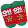 imageLavley Funny Christmas Socks for Adults  Novelty Stocking Stuffer Gifts for Men Women and Teens  Unisex One SizeOh Snap Gingerbread Man