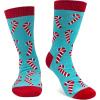 imageLavley Funny Christmas Socks for Adults  Novelty Stocking Stuffer Gifts for Men Women and Teens  Unisex One SizeSweet But Twisted Candy Cane