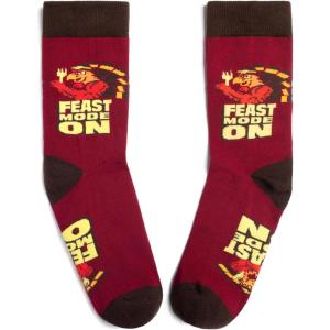 imageLavley Funny Christmas Socks for Adults  Novelty Stocking Stuffer Gifts for Men Women and Teens  Unisex One SizeFeast Mode on