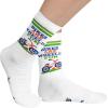 imageLavley Bike Socks  Gifts for cyclists and mountain bikers  Fun holiday or birthday gift  Great stocking stufferBikes Are Wheelie Fun