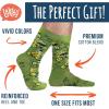 imageLavley Bike Socks  Gifts for cyclists and mountain bikers  Fun holiday or birthday gift  Great stocking stufferRather Be Mountain Biking