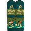imageLavley Bike Socks  Gifts for cyclists and mountain bikers  Fun holiday or birthday gift  Great stocking stufferThis is How I Roll Road Biking