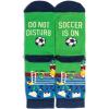 imageLavley Funny Socks for Sports Fans and Players  Cool Novelty Gifts for Men Women ampamp TeensDo Not Disturb Soccer is on