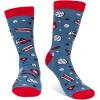 imageLavley Funny Socks for Sports Fans and Players  Cool Novelty Gifts for Men Women ampamp TeensId Rather Be Watching Baseball