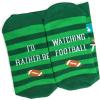 imageLavley Funny Socks for Sports Fans and Players  Cool Novelty Gifts for Men Women ampamp TeensId Rather Be Watching Football