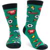 imageLavley Funny Socks for Sports Fans and Players  Cool Novelty Gifts for Men Women ampamp TeensWatching Soccer
