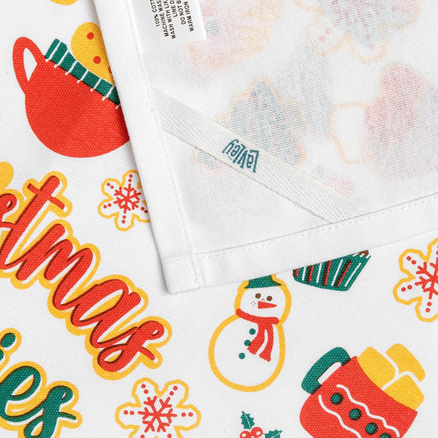 imageLavley Funny Kitchen Towels with Sayings  Colorful Kitchen Decor Novelty Gift Xmas Calories