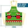 imageLavley Christmas Baking Aprons  Funny kitchen gift for men women and kids  100 cotton adjustable apron for holiday bakersHoliday Aprons Kids 2 Pack