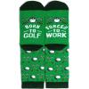 imageLavley Funny Golf Socks  Fun gift for golfers  Unisex one size fits most  Great for birthdays or stocking stuffersBorn to Golf Forced to Work