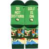 imageLavley Funny Golf Socks  Fun gift for golfers  Unisex one size fits most  Great for birthdays or stocking stuffersDo Not Disturb  Golf is on