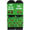imageLavley Funny Golf Socks  Fun gift for golfers  Unisex one size fits most  Great for birthdays or stocking stuffersThey See Me Rolling