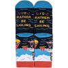 imageLavley Ocean and Nautical Socks  Fun gifts for sailors boaters and beach lovers  Great for summer or vacationsId Rather Be Sailing