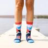 imageLavley Ocean and Nautical Socks  Fun gifts for sailors boaters and beach lovers  Great for summer or vacationsId Rather Be Sailing