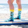 imageLavley Ocean and Nautical Socks  Fun gifts for sailors boaters and beach lovers  Great for summer or vacationsSurfs Up