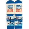 imageLavley Ski Socks  Funny socks for skiers and snowboarders  Unisex novelty gift  Great for birthdays or holidaysDont Worry  Ski Happy