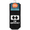 imageLavley Ski Socks  Funny socks for skiers and snowboarders  Unisex novelty gift  Great for birthdays or holidaysIm Difficult Black Diamond