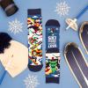 imageLavley Ski Socks  Funny socks for skiers and snowboarders  Unisex novelty gift  Great for birthdays or holidaysSki More Worry Less