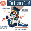 imageLavley Ski Socks  Funny socks for skiers and snowboarders  Unisex novelty gift  Great for birthdays or holidaysSki More Worry Less
